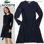 LACOSTE sötétkék kötött ruha 40 fotó