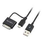 LogiLink Szinkron & Töltő Multikábel iPad, iPhone, iPod modellekhez & Micro USB-s eszközökhöz fotó