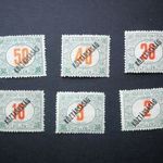 Magyarország 1919 Köztársaság, portó 6 érték * D fotó