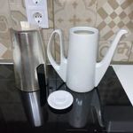 Bauscher Weiden teás - kávés porcelán kanna hőtároló ruhával fotó