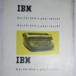 IBM gépíró írógép és gömbfeje írógép típusimertető, magyarul, 1960-as évek! fotó