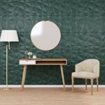 24 db zöld XPS gyémántmintás fali panel 50 x 50 cm 6 m? fotó