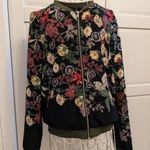 ZARA női S/M-es bomber fazonú nyári vékony dzseki, virágmintás-floral mintás. fotó