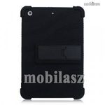 Apple iPad Mini, Mini 2, Mini 3, Szilikon tablettok, Erősített, Kitámasztó, Fekete fotó
