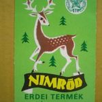 Kártyanaptár 1978 - NIMRÓD - ERDEI TERMÉK VÁLLALAT fotó