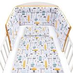 3-részes ágyneműhuzat New Baby 90/120 cm Város mustár fotó