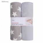 DuetBaby Takaró Plüss, 2 db-os, szürke 80 * 90 cm (2 db/cs) fotó