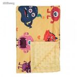 Foxy Baby Minky Super Soft babatakaró 75x100 - Sárga - Szörnyecskék fotó