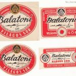 Nagykanizsai sörgyár - Balatoni Világos - 4 db RÉGI különböző sörcímke - '50-60 évek?? fotó