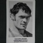 Kártyanaptár, Sportpropaganda, Olimpia bajnokok, Csatári József birkózó bronzérmes, 1973 (1) fotó