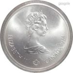 1974 Kanada 5 Dollar ezüst érme – Montreal 1976 Olimpia – Erzsébet királynő 250503 415 fotó