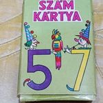 RÉGI JÁTÉKKÁRTYA/ SZÁMKÁRTYA fotó