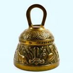 HISTORIZÁLÓ MINTÁVAL MASSZÍV BRONZ KOLOMP CSENGŐ X fotó