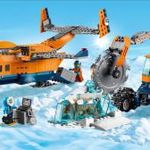 Lepin City 60196 Arctic Sarkvidéki szállító repülőgép és jégtörő + grátisz lego mágnes ÚJ BP fotó