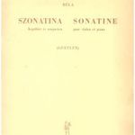 Bartók Béla: Szonatina hegedűre és zongorára fotó