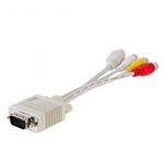 VGA (apa) -> 3RCA/S-Video (anya) csatlakozó átalakító, VGA-ról 3RCA-ra és Video AV-re és S-Vid... fotó