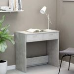betonszürke szerelt fa íróasztal 80 x 40 x 75 cm fotó