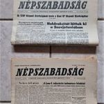 Luna 4 szovjet holdrakéta küldetés 2 db korabeli Népszabadság 1963 - űrkutatás űrhajó űrhajózás fotó
