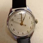 LENINGRAD RETRO FÉRFI KARÓRA*OROSZ SZOVJET*KÉZI HÚZÓS EMELTHIDAS SZERKEZETTEL fotó
