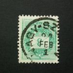 Magyarország 1890 Színesszámú 3 kr. E 12: 11 3/4 Nagy-sz(eben) D fotó