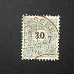 Magyarország 1889 Feketeszámú 30 kr. E 12: 11 3/4 ..ő-sebes D fotó
