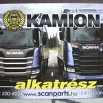 C2 kártyanaptár Közlekedés teherautó kamion Scania 2017 fotó