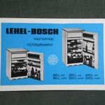 Kártyanaptár, Vasvill iparcikk üzletek, Lehel, Bosch hűtőszekrény , 1978 (1) fotó