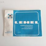 Lehel kompresszoros háztartási hűtőszekrény kezelési tájékoztató fotó