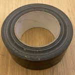 Univerzális/textil duct tape ragasztószalag fekete 40mx50mm nem használt, 1Ft-ról fotó