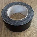 Univerzális/textil duct tape ragasztószalag fekete 40mx50mm nem használt, 1Ft-ról fotó