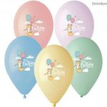 Happy Birthday Fox léggömb, lufi 5 db-os 13 inch (33cm) fotó