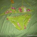 Zöld Palm Beach virágos S-es Bikini Új fotó