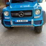 Mercedes Benz G63 AMG Blue elektromos autó távirányítóval és bőrüléssel fotó
