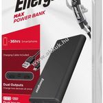 Energizer MAX Powerbank 10000mAh, 10, 5W, fekete fotó