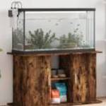 vidaXL sonoma tölgy színű szerelt fa akváriumi állvány 101x41x58 cm fotó