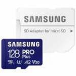 Samsung 128GB microSDXC Pro Plus Class10 U3 A2 V30 + adapterrel fotó
