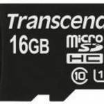 Transcend 16GB microSDHC Class10 UHS-I adapter nélkül fotó
