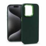 Apple iPhone 15 Pro szilikon hátlap - Frame - zöld - Haffner fotó