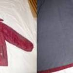 bordó meleg kapucnis dzseki 7 - 8 év 128 cm h: 57 cm mb: 92 cm Qifeng fotó