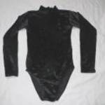 fekete bársony hosszú ujjú balettdressz h: 58 cm mb: 60-92 cm 2-s Tappers fotó