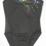 fekete flitteres balettdressz h: 55 cm mb: 70-94 cm fotó