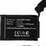 Okosóra akku 270 mAh LI-Polymer (belső akku, beépítése szakértelmet igényel!, A1760 kompatibilis) - fotó