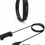 Okosóra USB töltő - FEKETE - 100cm - Fitbit Flex 2 - ACCMOBILE fotó