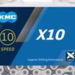 Kmc Lánc X10 1/2x1/128 114l Ezüst/fekete - KMC fotó