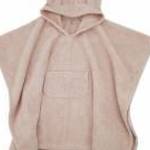 EKO Pončo pamutból kapucnival és fülekkel Powder pink 75x120 cm fotó
