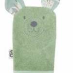 EKO Pamut frottír zsebkendő Bear Olive green 20x15 cm fotó