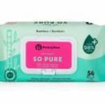 PETITE&MARS Nedves törlőkendő SO PURE bambusz, biológiailag lebomló, 56 db - Petite&Mars fotó