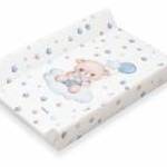 Pelenkázó lap puha Baby Mix Medvídek 47x70cm kék - BABY MIX fotó