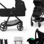 KINDERKRAFT Babakocsi kombinált 3 az 1-ben Newly Classic fekete + Mink PRO fotó