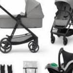 KINDERKRAFT Babakocsi kombinált 3 az 1-ben Newly Moonlight grey + Mink PRO fotó